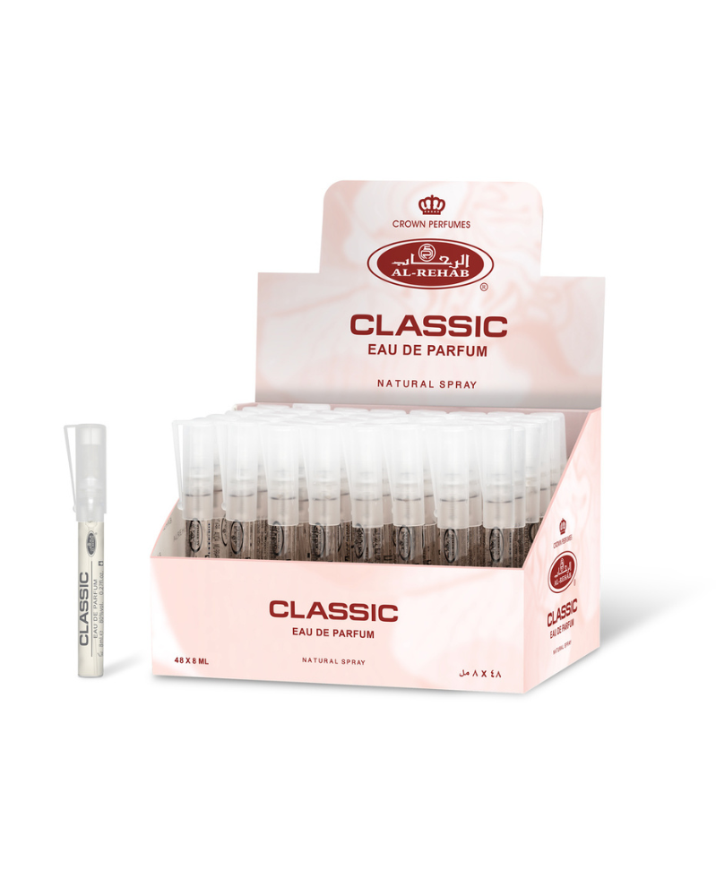 Classic Perfume 8ml – Elegant Floral Women’s Fragrance | Al Rehab Travel Spray