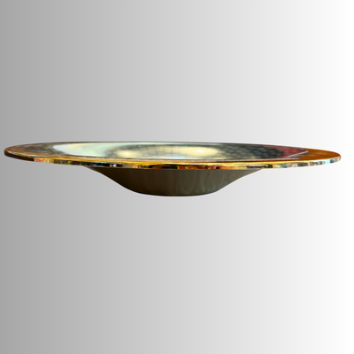 Luxury Arabic Silver Flat Bowl – Large Decorative Serving Dish