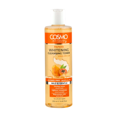 Cosmo Papaya Whitening Cleansing Toner – 250ml | Brightening & Pore Minimizing