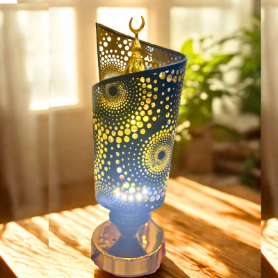 Luxury Arabic Electric Incense Burner with LED Light & Dual Control | مبخرة كهربائية فاخرة بإضاءة LED وتحكم مزدوج