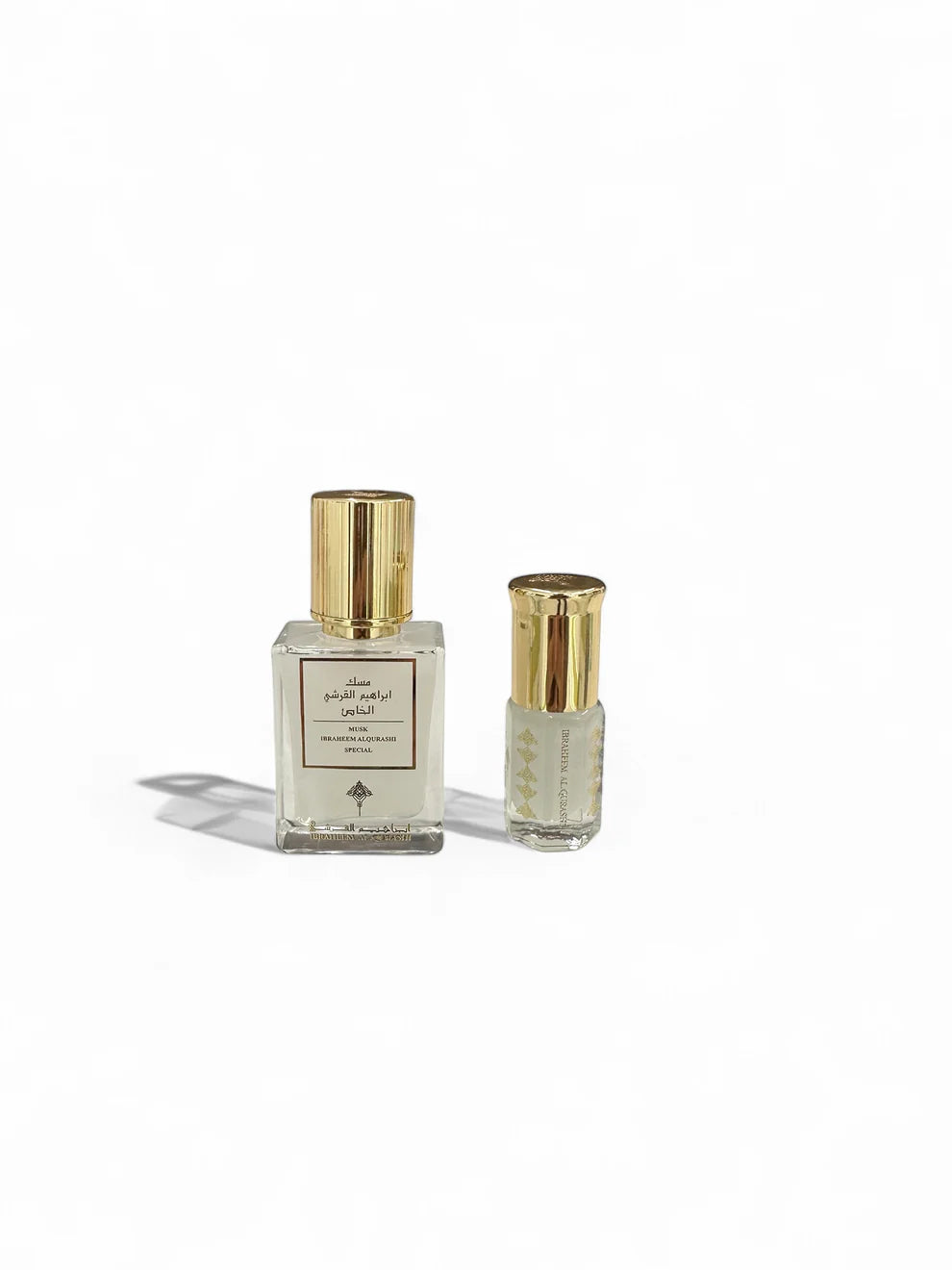 Gift Musk Al-Tahara Package by Ibrahim Al-Qurashi | Musk Oil Set 3ml & 10ml – Elegant Fragrance Duo