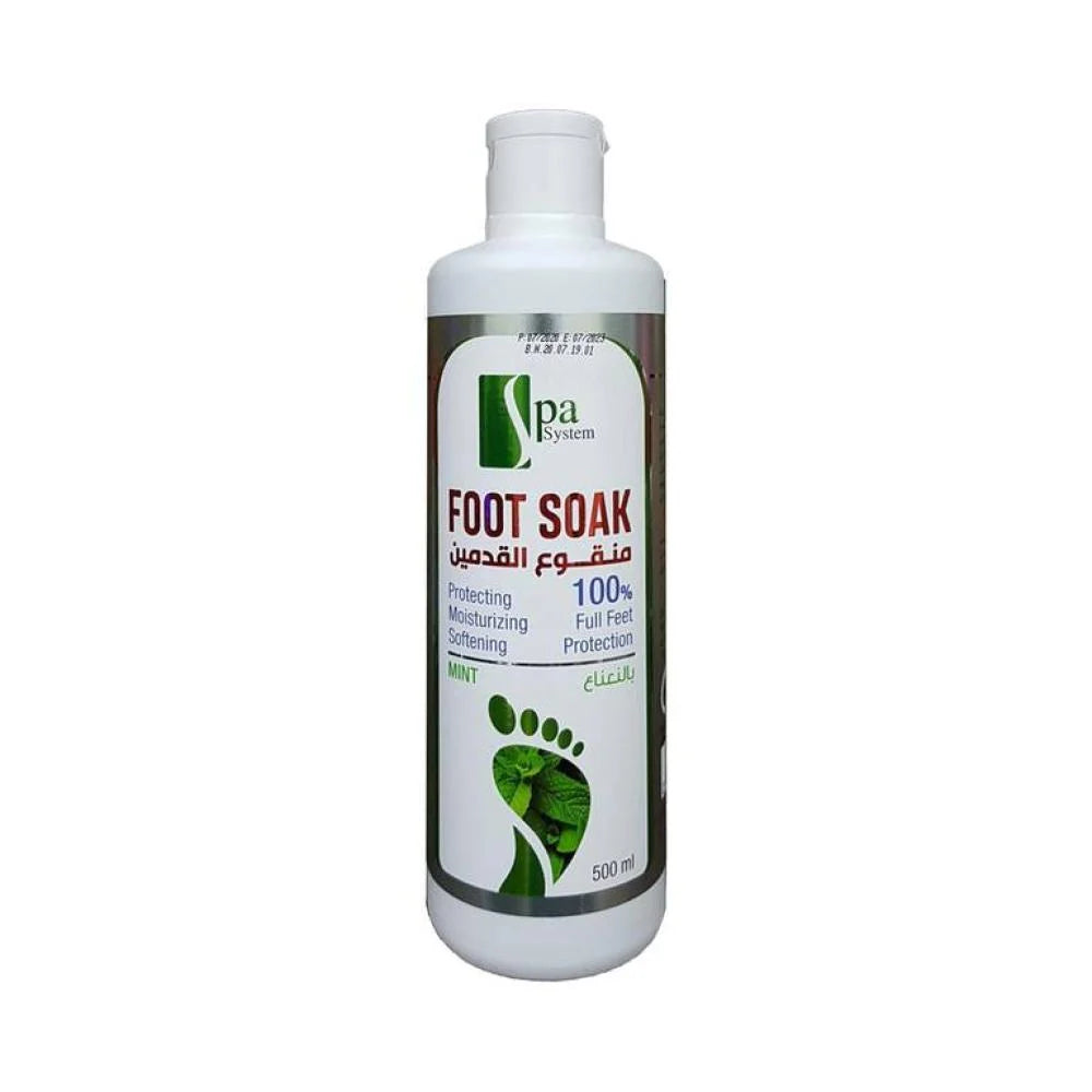 Spa System Foot Soak with Mint – 500ml | Refresh & Soothe Tired Feet