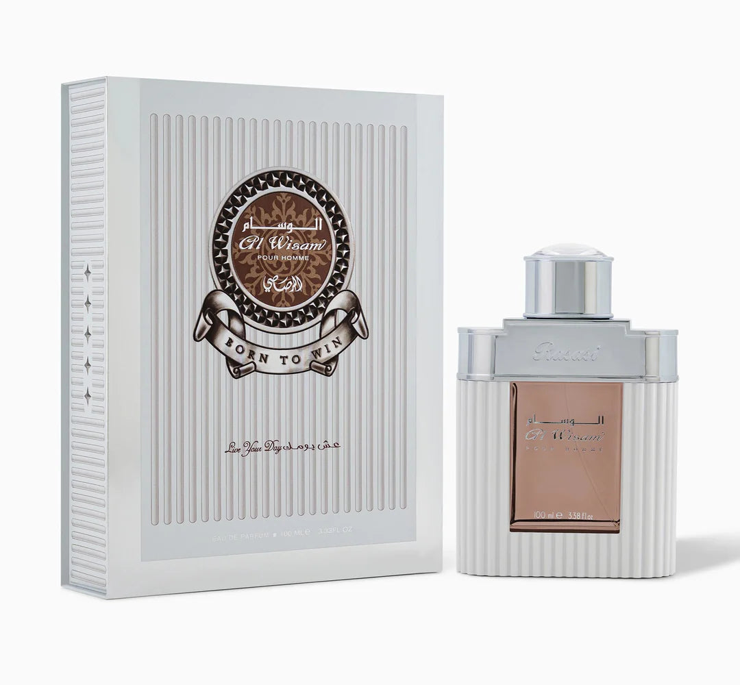 Rasasi Al Wisam Day Eau de Toilette for Men – 100ml | Fresh Floral Woody Fragrance