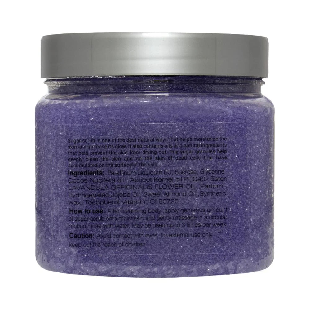 Global Star Lavender Sugar Scrub 600g – Face & Body Exfoliator (1 Piece)