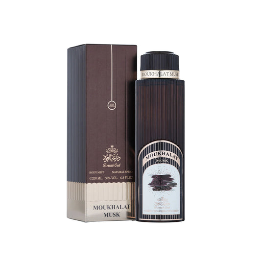 Musk Mukhallat Body Spray 200ml – Sensual Musk, Vanilla & Floral Blend | Deraah Oud