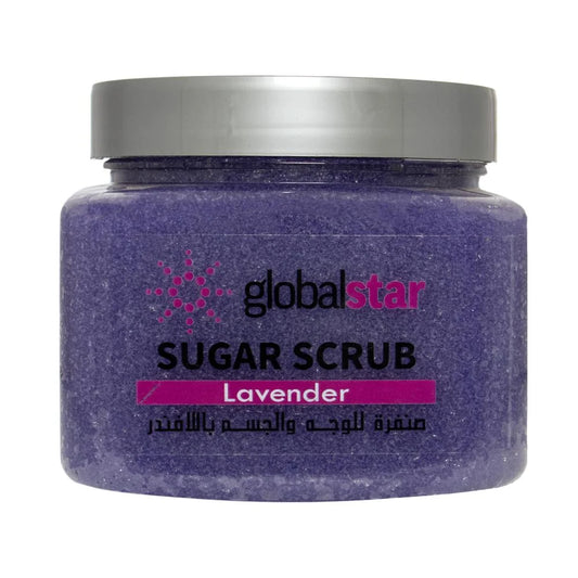 Global Star Lavender Sugar Scrub 600g – Face & Body Exfoliator (1 Piece)