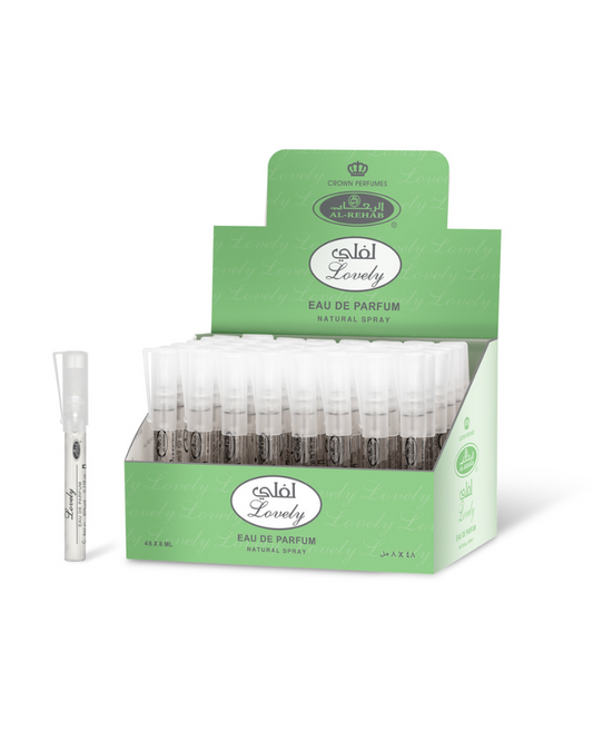 Lovely Perfume 8ml – Elegant & Romantic Unisex Fragrance | Al Rehab Pocket Spray
