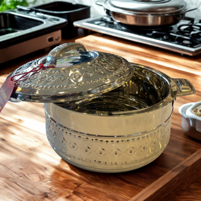 Dolphin 250 Stainless Steel Hot Pot – Compact Insulated Casserole for Serving & Keeping Food Warm