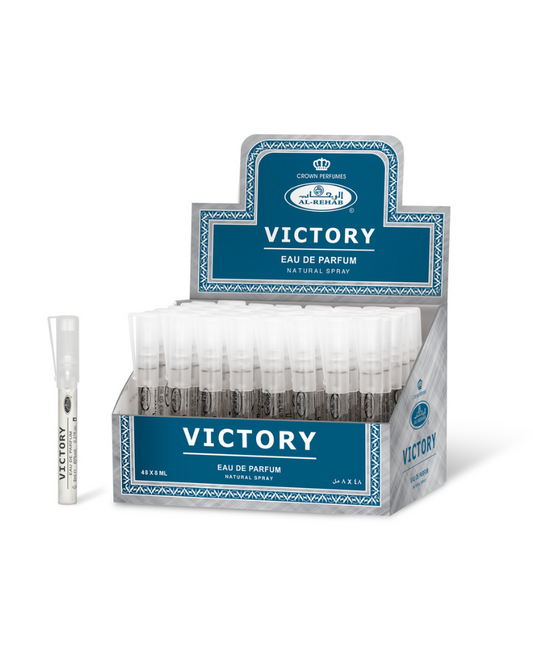 Victory Perfume 8ml – Elegant Woody Unisex Fragrance | Al Rehab Pocket Spray