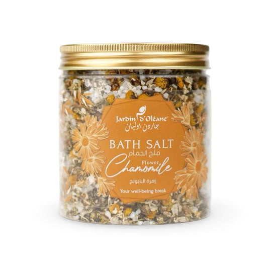Jarden Olean Chamomile Flower Bath Salt – 500g | Calming & Skin-Soothing Soak