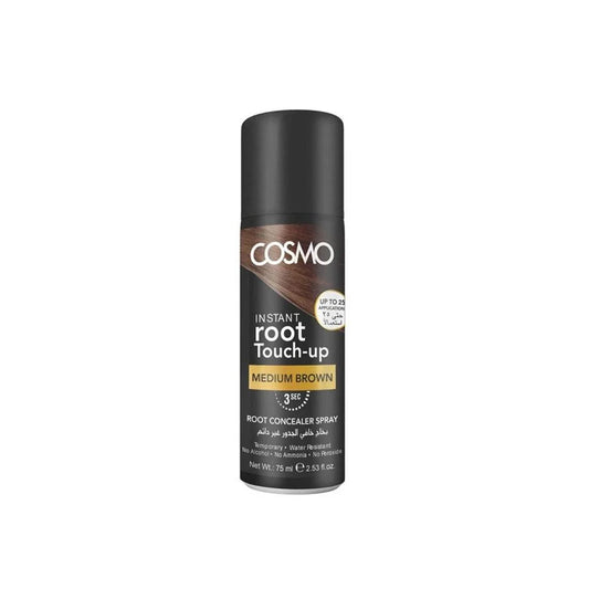 Cosmo Permanent Concealer Spray Medium Brown 75ml – Natural Gray Root Coverage