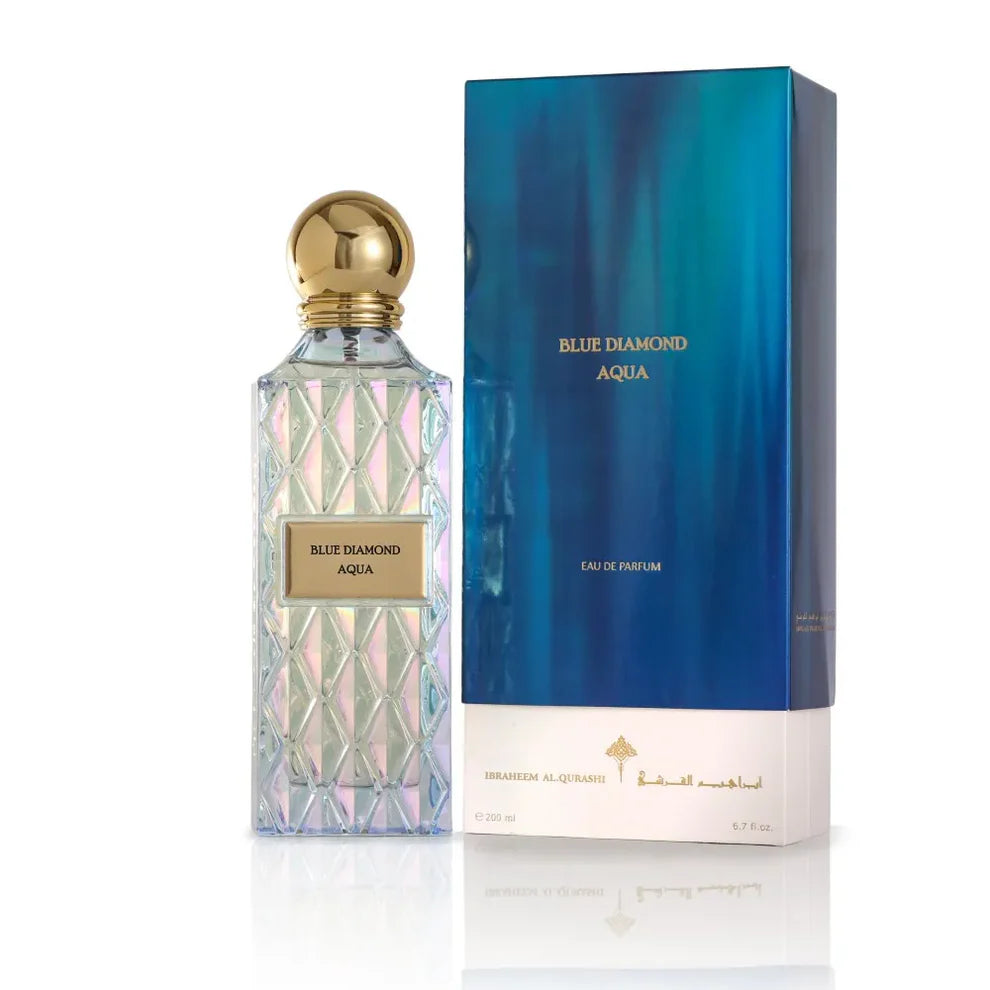 Blue Diamond by Ibrahim Al-Qurashi – 200ml EDP | Luxurious Musk & Sea Citrus Perfume