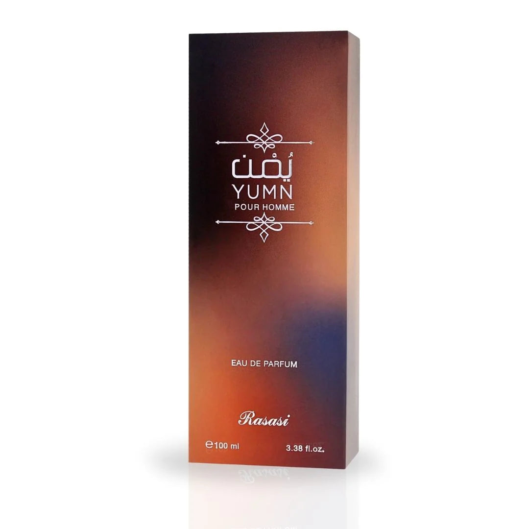 Yumn Pour Homme by Rasasi - 100ML EDP | Warm, Spicy & Fresh Masculine Fragrance