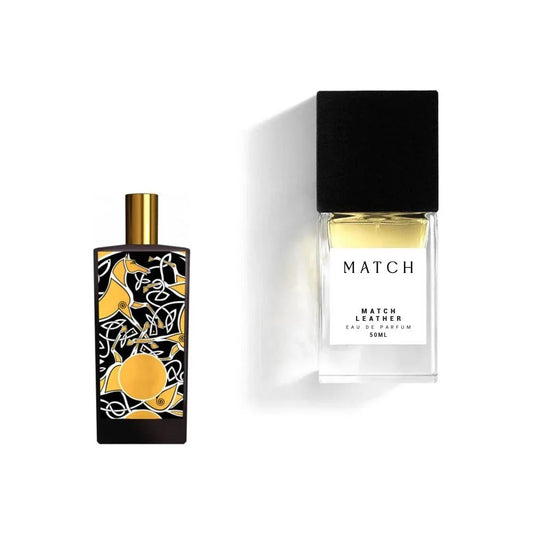 Match Leather – Unisex Leather Perfume with Citrus, Amber & Woody Accords