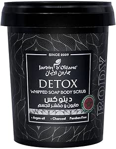 Jardin Oleane Detox Body Soap & Scrub – 500g | Paraben-Free Exfoliating & Detoxifying Soap