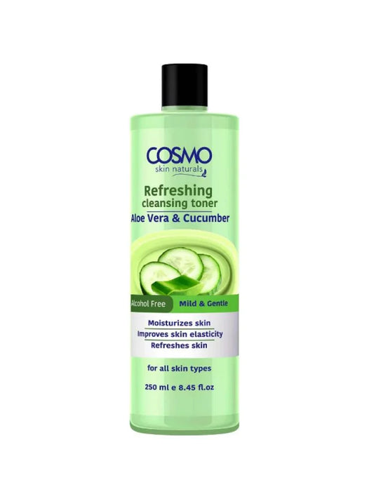 Cosmo Aloe Vera & Cucumber Cleansing Toner – 250ml | Refreshing & Hydrating