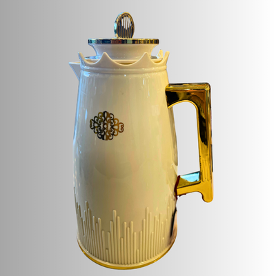 Gazzella 1L Queen Flask – White Luxury Arabic Thermos