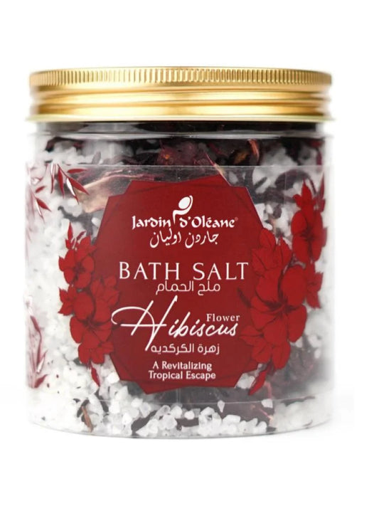 Jardenia Olian Hibiscus Bath Salt – 500g | Skin-Refreshing Floral Soak