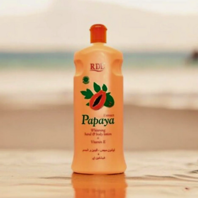 RDL Papaya Whitening Body Lotion 600ml | لوشن البابايا لتفتيح وترطيب البشرة