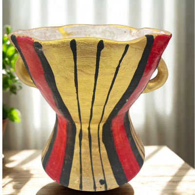 Large Old Yemeni Sanaani Incense Holder – Traditional Handmade Mabkhara | مبخرة صنعانية يمنية تراثية كبيرة الحجم | Arabic Gift Center