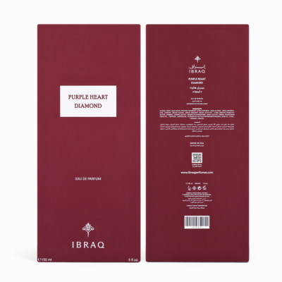 Purple Heart Diamond 150ml Luxury Perfume by Ibraheem Al Qurashi | Ramadan Special Gift Fragrance | عطر بيربل هارت دايموند فاخر 150 مل | Arabic Gift Center