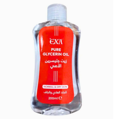 Exa Pure Glycerin Oil for Dry Skin 200ml | زيت الجلسرين النقي من إكسا للبشرة الجافة