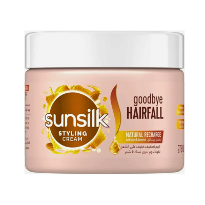 Sunsilk Goodbye Hair Fall Styling Cream 275ml – Honey & Almond Oil | كريم سنسيلك ضد تساقط الشعر