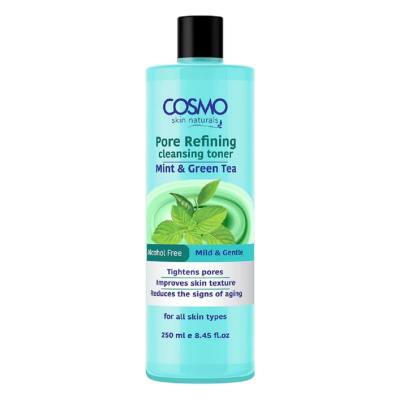 Cosmo Mint & Green Tea Toner 250ml – Pore Refining & Skin Purifying