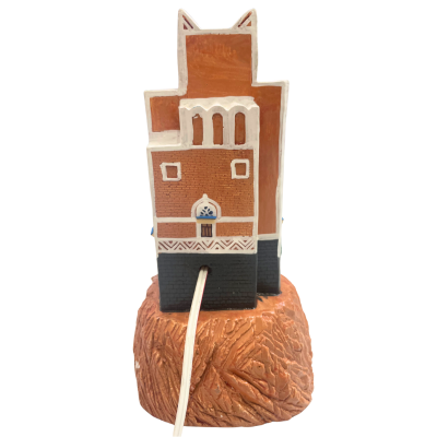 Medium Dar Al Hajar Replica with LED Light – Cable Powered Heritage Décor | مجسم دار الحجر متوسط الحجم بإضاءة LED – يعمل بالكابل | Arabic Gift Center