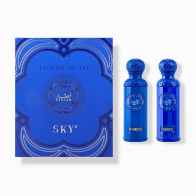 Legend of The Sky Set 2 × 90ML EDP by Gissah – Perfume for Men | عطر ليجند أوف ذا سكاي طقم فاخر | Arabic Gift Center
