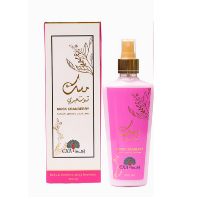 EXA Musk Cranberry Freshener for Body & Sensitive Areas – 200ml