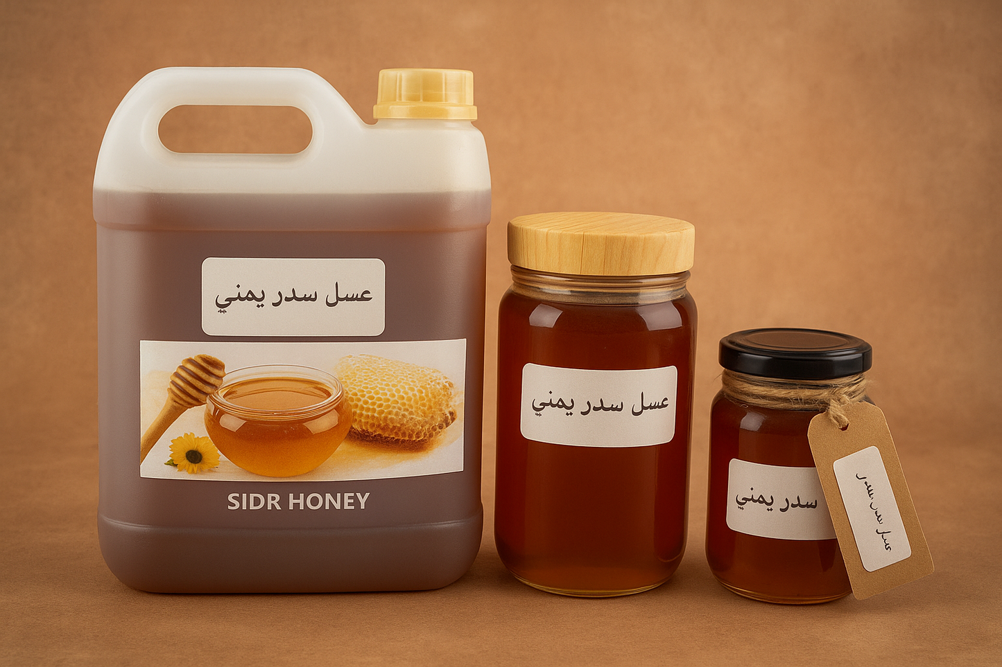 Original Yemeni Sidr Honey – عسل سدر عُمـــراني أصلي (3 Sizes) | Arabic Gift Center