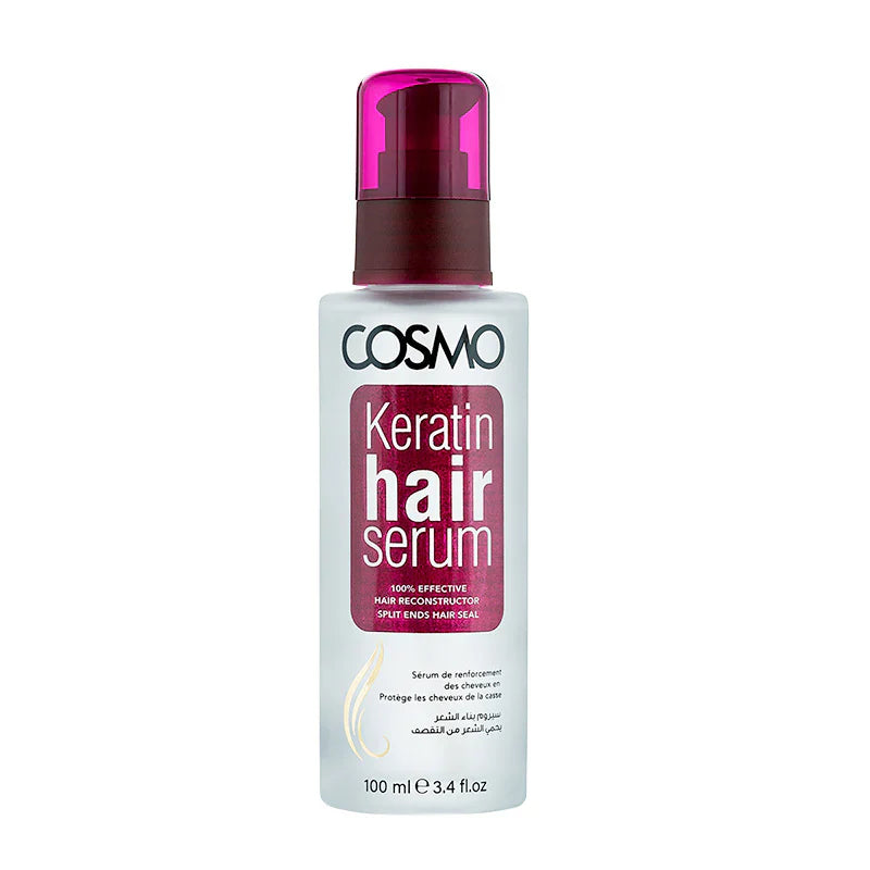 Cosmo Keratin Hair Serum 100ml – Smoothness, Shine & Strength in Every Drop
