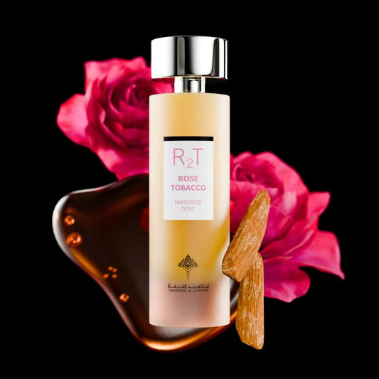 Happiness Dose – Rose Tobacco by Ibrahim Al-Qurashi | Bold Rose & Tobacco Perfume 75ml