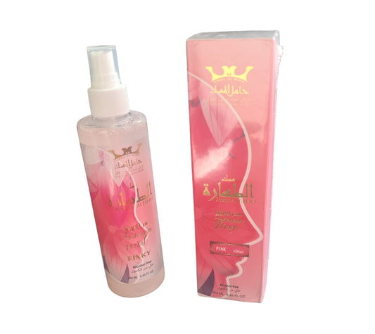 Musk Al Tahara Pink Body Mist 250ml – Hamil Al Musk | Alcohol-Free White Musk & Rose Fragrance