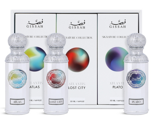 Atlantis Perfume Set 3x50ml by Gissah | Signature Collection | Mystical Luxury Fragrance Trio