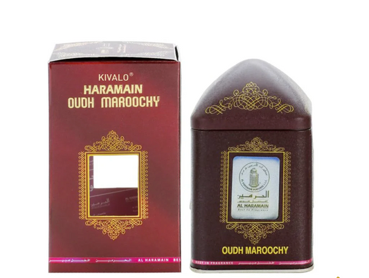 Haramain Oudh Maroochy – Premium Sweet & Woody Bukhoor (50g)