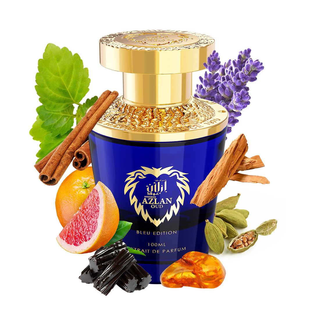 Haramain Azlan Oud Bleu Edition – 100ml Extrait De Parfum | Bold & Luxurious Unisex Fragrance
