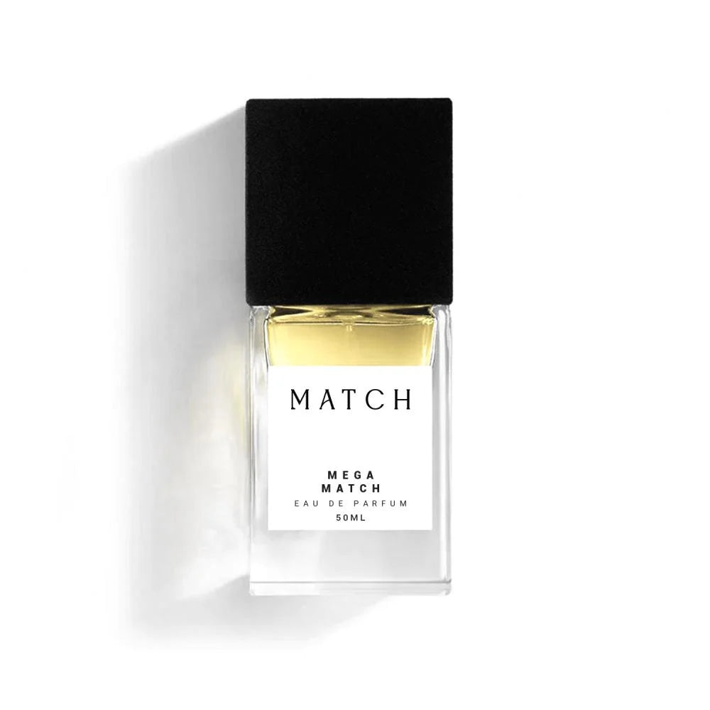 Mega Match – Long-Lasting Marine Unisex Perfume with Sea Breeze, Amber & Musk