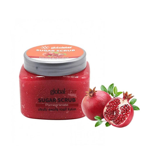 Globalstar Pomegranate Sugar Face Scrub – 600g | Deep Exfoliation & Glow Boost