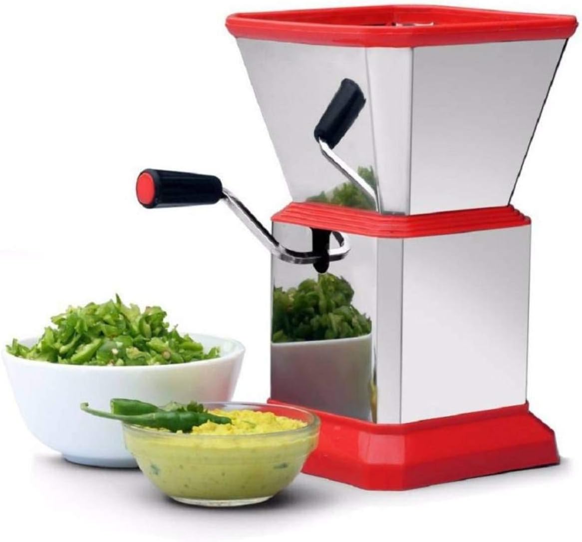 HANS Stainless Steel Chilli & Dry Fruit Cutter – Manual Onion & Vegetable Chopper