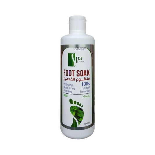 Spa System Foot Soak with Mint – 500ml | Refresh & Soothe Tired Feet