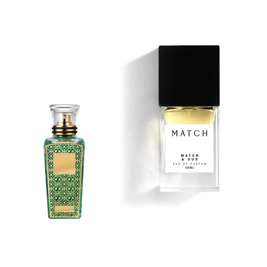 Match & Oud – Oriental Woody Unisex Perfume with Vanilla, Musk & Patchouli