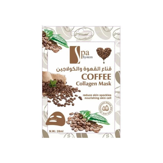 Spa System Coffee & Collagen Facial Mask – 28ml | Revitalize & Firm