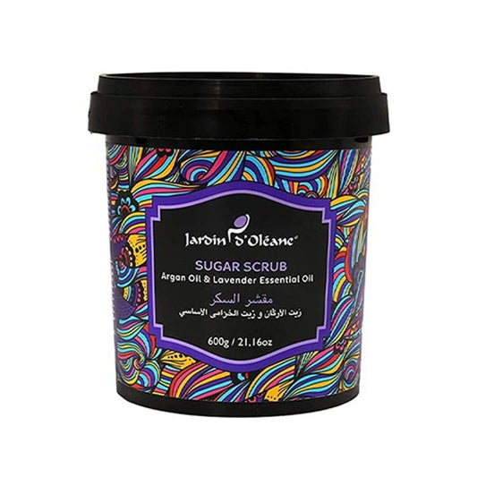 Garden Olean Sugar Scrub with Argan Oil & Lavender – 600g | Exfoliating Body Scrub for Smooth Skin
