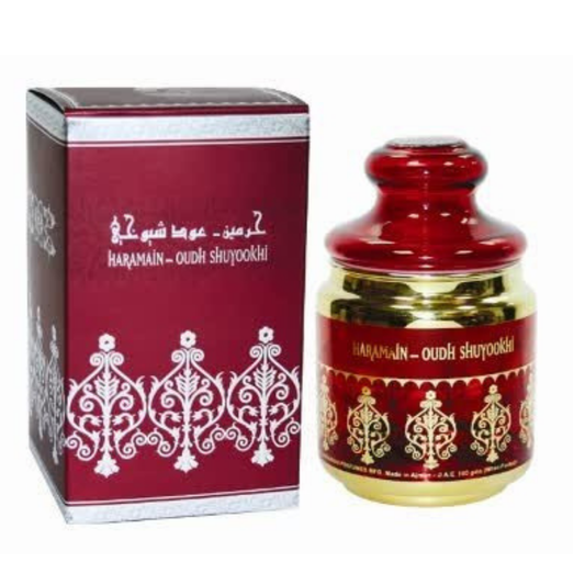 Al Haramain Haramain Oudh Shuyookhi – Premium Bukhoor Incense (100g)