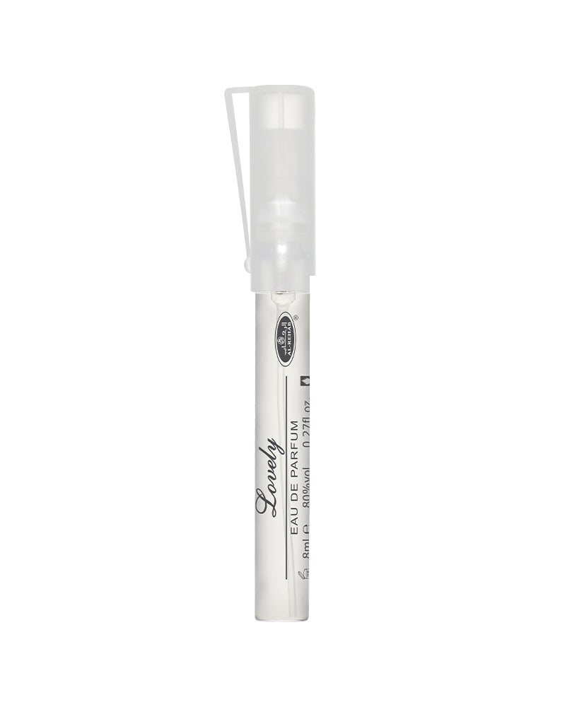 Lovely Perfume 8ml – Elegant & Romantic Unisex Fragrance | Al Rehab Pocket Spray
