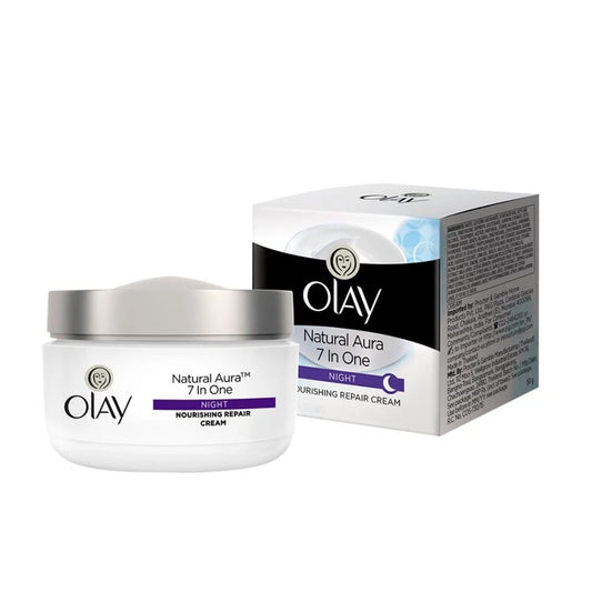 Olay Natural Aura Night Cream with Vitamin B3, Pro B5 & Vitamin E – 50 gm